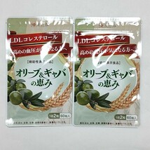 和漢の森　オリーブ＆ギャバの恵み　60粒 ×2袋　GABA 血圧 コレステロール ギャバ サプリ オリーブ ストレス ストレス サプリメント_画像2