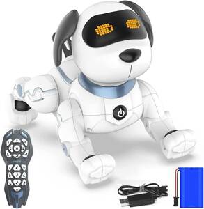 スタントドッグ ロボット犬 ペットロボット ロボットおもちゃ 日本語説明書 英語指示 知育玩具 子供 誕生日プレゼント (犬型ロボ
