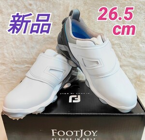 【新品】FootJoy フットジョイ ゴルフシューズ ツアーアルファ BOA メンズ ホワイト/グレー 26.5cm