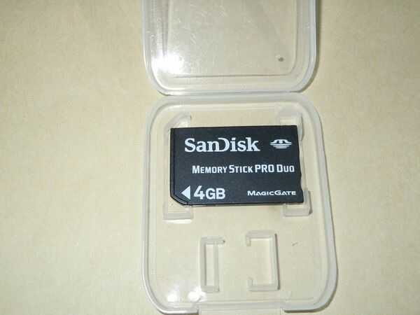 SanDisk【４ＧＢ】メモリースティックPRO Duo・・・◆中古動作品