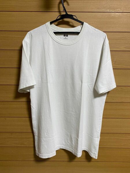 ユニクロU 定番クルーネックTシャツ半袖 白XL