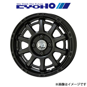 共豊 アルミホイール 1本 H4 モーターX1 ソリオ MA36S(14×4.5J 4-100 INSET48 セミグロスブラック)KYOHO H4 MOTOR X1