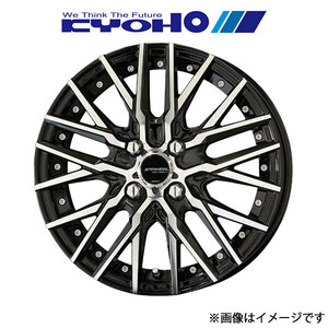 共豊 アルミホイール 1本 シュタイナー CVX ピクシスジョイ LA250A/LA260A(15×4.5J 4-100 INSET45 ブラックポリッシュ)KYOHO STEINER CVX