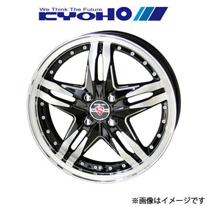 共豊 アルミホイール 1本 シュタイナー LSV タント L600(16×5.0J 4-100 INSET45 ブラックポリッシュ)KYOHO STEINER LSV