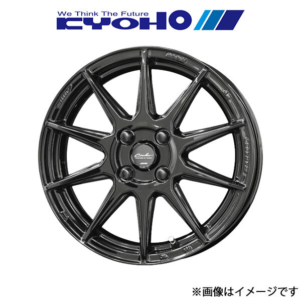 共豊 アルミホイール 1本 サーキュラー C10R S660 JW5(15×5.0J 4-100 INSET45 グロスブラック)KYOHO CIRCLAR C10R