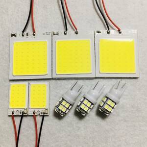 爆光！AZK10 SAI 後期(サイ) T10 LED COBパネル ルームランプ 8点セット ホワイト トヨタ カー用品