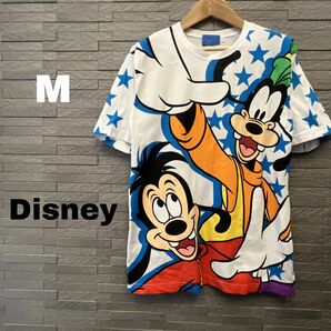 Disney 東京ディズニーリゾート 半袖 Tシャツ グーフィ×マックス ホワイト 白　Mサイズ　グーオタ グーフィコーデ　