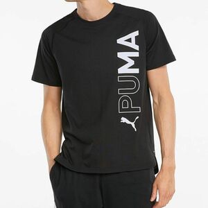 メンズ/プーマ PUMA 半袖Tシャツ/スポーツウェア 吸汗速乾　ブラック　XLサイズ　ビッグサイズ　ビッグロゴ