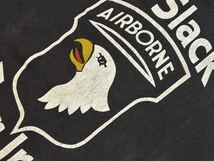 ★ジャージーズ米軍アーミーエアボーンＴシャツ黒★チャンピオンラッセルヘインズアルテックスフルーツカレッジミリタリーヴィンテージ古着_画像6