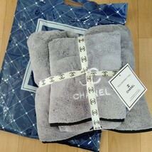 CHANEL ノベルティ シャネル バスタオル、フェイスタオル セット_画像1