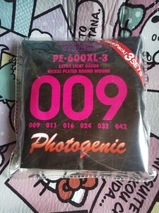Photogenic PE-600XL-3 Value Pack! 3SETS フォトジェニック エレキギター弦 ３セットパック