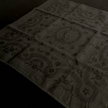 1900年代 フランス テーブルナプキン 刺繍 立体 モノグラム イニシャル 民藝 美術 テキスタイル アンティーク_画像4
