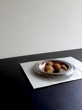 1900年代 フランス リム皿 口径17cm メタル トレイ 器 皿 焼物 鉢 飾皿 陶器 民藝 骨董 古道具 アンティーク_画像5