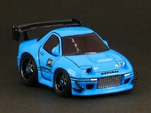 ★ワンオフ!! ●マツダRX-7 FC3S ドリフト仕様!!★mini1000Q自作チョロQカスタム完成品_画像2