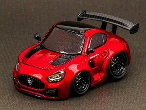 ★ワンオフ仕様 ●AMG GT 超ローダウン!! ★mini1000Q自作チョロQカスタム完成品