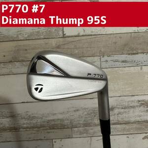 TaylorMade P770 2023 #7 / テーラーメイド アイアン 単品　7番　/ カーボンシャフト　Diamana Thump 95 S