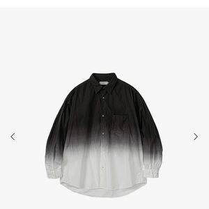 Graphpaper Broad L/S Oversized regular collar shirt BLACK SHADE