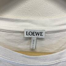 ●【MH-7256】中古品 LOEWE ロエベ Tシャツ H526Y22XAG メンズ クルーネック 半袖 コットン ルーズフィット アナグラム XS【レタパ可】_画像4