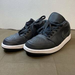 【MH-7359】中古品 NIKE ナイキ AIR JORDAN 1 FB9907-001 エア ジョーダン Elephant エレファント ロー スニーカー レディース 25cm