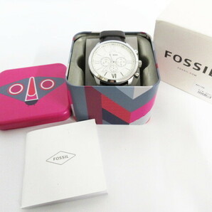 未使用稼働品 FOSSIL フォッシル クロノグラフ BQ1129 クオーツ メンズ 腕時計 の画像9