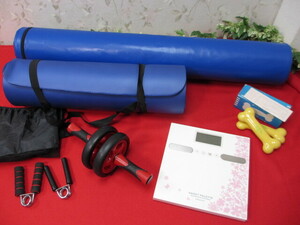 16AA830 diet exercise goods together stretch paul (pole) / yoga mat /.. roller / handgrip etc