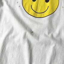 雰囲気系 00s 企業物 スマイル ニコちゃん プリント 半袖 Tシャツ XL / 00年代 オールド キャラクター 企業 ホワイト 白_画像7