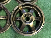 希少 絶版 RAYS TE37 CUP 15×6.5J ET＋35 PCD100 4穴 鍛造 VolkRacing レイズ ボルクレーシング VR カップ コンパクトカー 軽カスタム_画像4