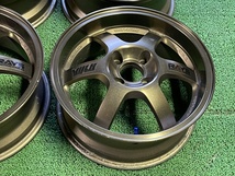 希少 絶版 RAYS TE37 CUP 15×6.5J ET＋35 PCD100 4穴 鍛造 VolkRacing レイズ ボルクレーシング VR カップ コンパクトカー 軽カスタム_画像8