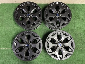 美品 SK フォレスター X-BREAK 純正 17×7J ET＋48 PCD114.3 5穴 スバル Xブレイク Xブレーク レヴォーグ