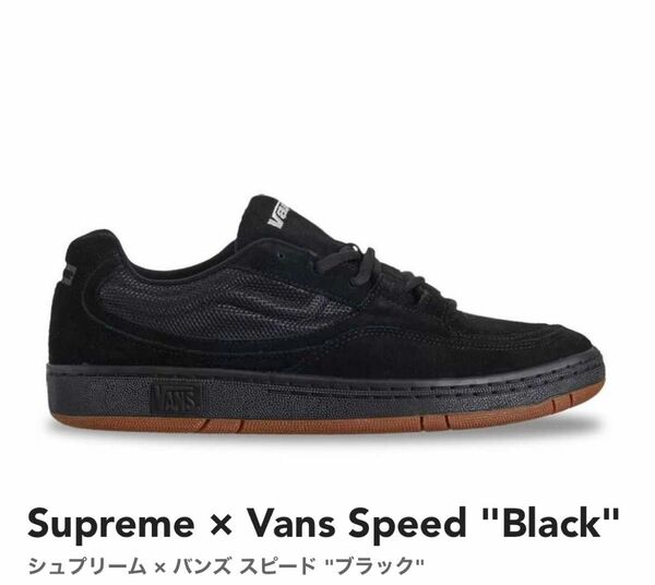 Supreme × Vans Speed "Black" シュプリーム バンズ スピード ブラック 28.0cm US10.0