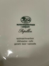 HUTSCHEN REUTHER フッチェンロイター　パピヨン カップ ソーサー シュガー　クリーマー　洋食器　２客　ドイツ製　_画像5