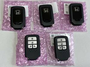 [5 piece set new goods unused original HONDA Honda smart key 4 button T6A-M03 keyless remote control /CY-KH93H4BJ Odyssey Freed Step WGN 