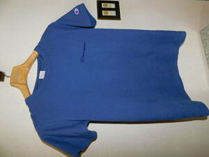 ヴィンテージ　チャンピオン　アメリカ製　ブルー　T1011 Heavy Weight Jersey Made in U.S.A. Tシャツ　Champion　Small