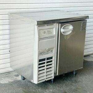 フクシマ 台下冷蔵庫 YRC-080RM W800×D600×H800 単相100V 冷蔵コールドテーブル 1ドア冷蔵庫 中古 厨房 
