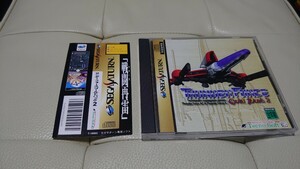  Sega Saturn Thunder сила Gold упаковка 2 obi ..