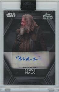 【MARK BOONE Jr. as RANZAR MALK/マーク・ブーン・ジュニア(ランザー・マルク役)】22 TOPPS Star Wars Chrome Black B Design Autographs