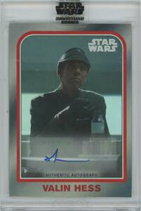 【RICHARD BRAKE as VALIN HESS/リチャード・ブレイク(ヴァリン・ヘス役)】2022 TOPPS Star Wars Signature Series Autograph Variants