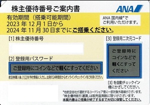 ANA 全日空 全日本空輸 株主優待券 2024年11月30日 (2024/11/30) まで有効 送料無料 16枚出品 4/16