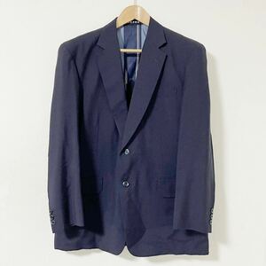 DORMEUIL ドーメル セットアップスーツ 高級生地カスタムオーダー テーラードジャケット スラックス 麻 リネン ネイビー 紺 ヴィンテージ