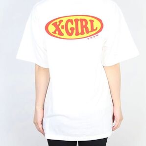 【即購入NG】X-girl CHUBBY OVAL LOGO Tシャツ ホワイト