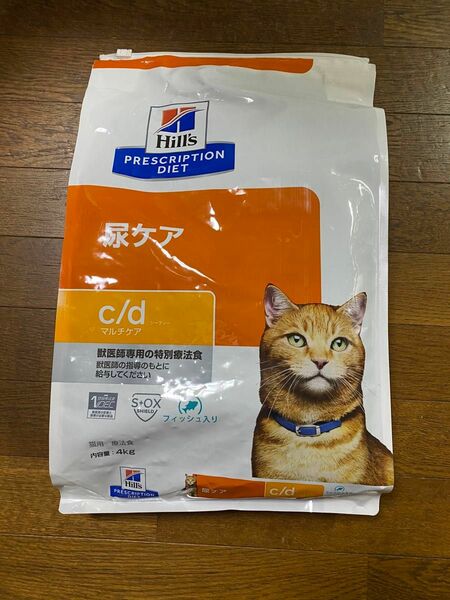 ヒルズ 猫用 c/d マルチケア フィッシュ入り 尿ケア ドライ 4kg