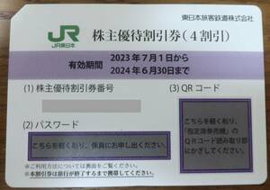 東日本旅客鉄道 株主優待券 注意;有効期限6月30日 番号通知/郵送どちらも対応致します