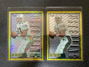 NFL Dolphins ドルフィンズ 1996-97 Finest Pro Bowl Jumbos,Jumbos Refractors #6 Dan Marino ２枚セット