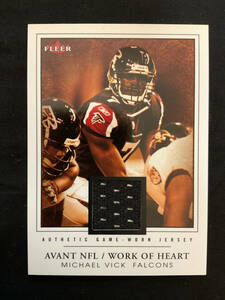 NFL Falcons ファルコンズ 2003 Fleer Avant Work of Heart Jerseys #4 Michael Vick/300