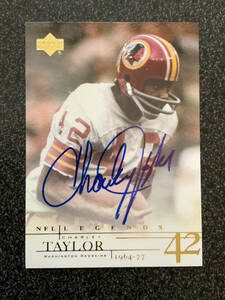 HOF NFL Commanders コマンダース 2001 Upper Deck Legends Autographs #CT Charley Taylor