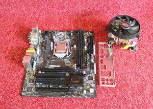 ASRock B85M LGA1151 マザーボード +CPU CORE i5-4590-+CPU FAN - (3セット)