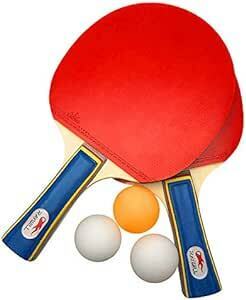 卓球 ラケット ポータブル ラケット2本 ピンポン球3個 卓球セット 収納袋付き 手軽 (セット) (ラケット