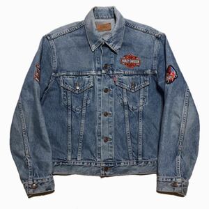 90s USA製 Levi's リーバイス 70505-0217 デニム ジャケット Gジャン ジージャン トラッカー ジャケット 95年製 715刻印 ワッペン付き