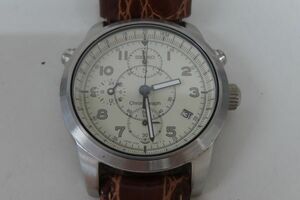 1219/ms/04.24 SEIKO セイコー 7T27-7A40 アイボリー文字盤 デイト クロノグラフ TLG メンズ腕時計 QZ