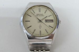 1372/ti/05.15 SEIKO純正オリジナルSSベルト付き!SEIKO KING QUARTZ!キングクォーツ5856-8000